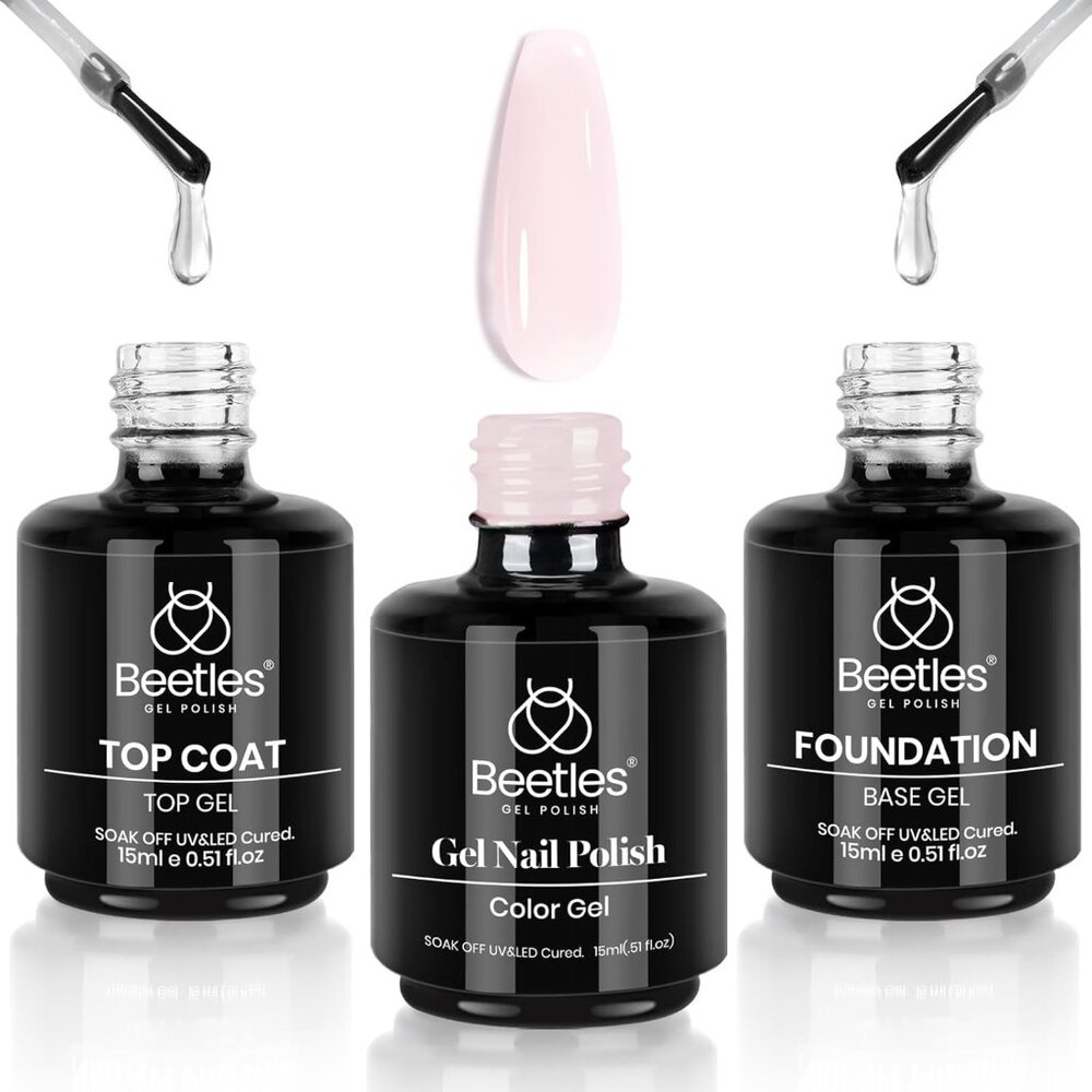 3 Pcs 15ml No Wipe Gel Top And Base Coat Bubble Bath Gel Polish Soak Off Uv Lamp